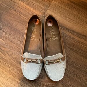 Beige and Brown Aerosoles Women's Loafers